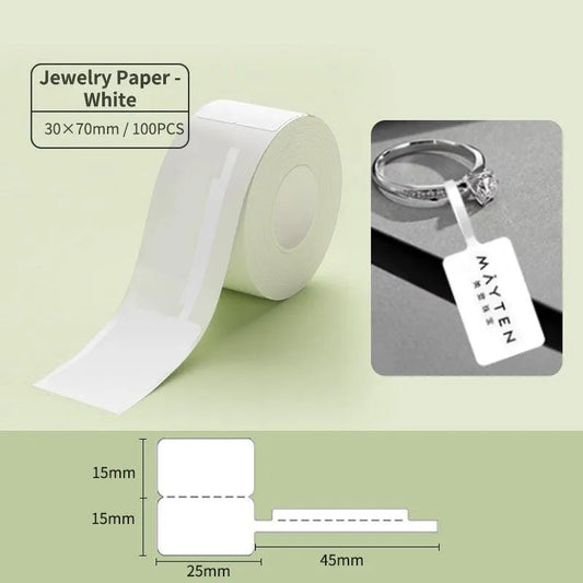 Jewelry Label for NIIMBOT Label Printer Suitable for the jewelry business, custom labels