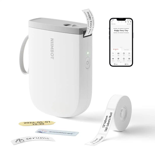 NIIMBOT D11 Upgraded 300DPI Thermal Label Maker Portable Bluetooth for Home, School, Office