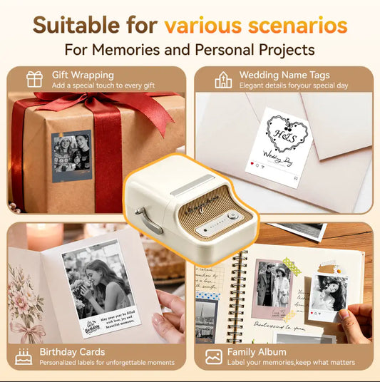NIIMBOT B21 Pro 300dpi Label Printer, Photo Printing, Bluetooth Connection for Notes,Photos, Study Graphics, Memo Maker