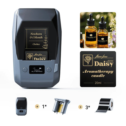 NIIMBOT M2 Black & Gold Label Printer Set: Supports Smart Color Printing Ideal for Various Vial Bottles and Vial Applications